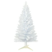 4FT Lighted Artificial White Christmas Tree, Bringstar Small Fake Christmas Tree for Home \u0026 Office